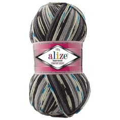 Пряжа для вязания ALIZE Superwash Comfort Socks 100гр. 420м. (75% SW шерсть, 25% полиамид) (7650 секционный), 5 мотков