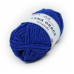 Пряжа для вязания из Троицка Lana Grace Grande 100гр. 65м. (25% мериносовая шерсть, 75% акрил супер софт ) (0170 василек), 5 мотков Троицкая камвольная фабрика