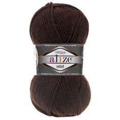 Пряжа для вязания ALIZE SUPERLANA MIDI 100гр. 170м (25% Шерсть - 75% Aкрил) (26 кориченевый), 5 мотков