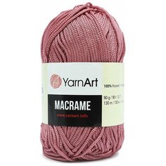 Пряжа для вязания YarnArt Macrame 90гр 130м (100% полиэстер) (141 пыльная роза), 6 мотков