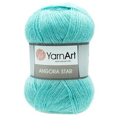 Пряжа для вязания YarnArt Angora Star 100гр 500м (20% тонкая шерсть, 80% акрил) (546 св-бирюзовый), 5 мотков