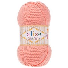 Пряжа для вязания Alize Baby Best 100г 240м (10% бамбук, 90% акрил) с эффектом антипиллинг (145 персиковый), 5 мотков