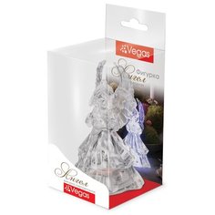 Фигурка "Ангел" VEGAS светодиодная, 5*9,5 см, меняет цвет, с батарейкой