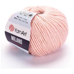 Пряжа для вязания YarnArt Milano 50гр 130м (8% альпака, 20% шерсть, 8% вискоза, 64% акрил) (853 розовый), 10 мотков