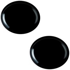 Набор тарелок, Тарелка для стейка Френдс тайм блэк, Luminarc, 2 штуки, диаметр 30см