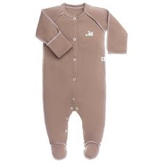 Комбинезон Наша мама, размер 62, серо-коричневый