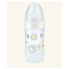 NUK New Classic бутылочка из полипропилена с соской из силикона, 150 мл, с рождения, Шары, бесцветный