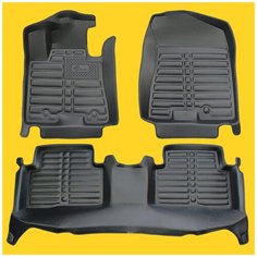 5D коврики в салон Hyundai Tucson III, 2015-2021. Большие бортики и площадь. Laji