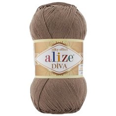 Пряжа для вязания ALIZE Diva 100гр. 350м. (100% микрофибра) ТУ (688 молочно-коричневый), 5 мотков