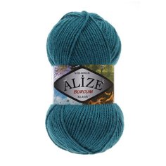Пряжа для вязания ALIZE BURCUM KLASIK 100гр. 210м (100% Aкрил) (212 петроль), 5 мотков