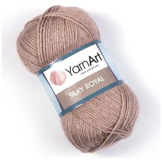 Пряжа для вязания YarnArt Silky Royal 50гр 140м (35% шелковая вискоза, 65% шерсть мериноса) (437 бежевый), 5 мотков