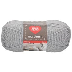 Пряжа для вязания Red Heart Northern 100гр 210м (100% акрил) (08233 св.-серый), 5 мотков