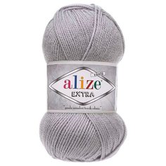 Пряжа для вязания ALIZE EXTRA 100гр. 220м (100% Aкрил) (52 серый), 5 мотков
