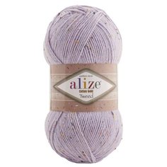 Пряжа для вязания Alize Cotton Gold Tweed 100г 330м (57% хлопок, 40% акрил, 3% полиэстер) (682 лиловый), 5 мотков