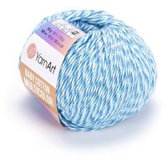 Пряжа для вязания YarnArt Baby cotton multicolor 50гр 165м (50% хлопок, 50% акрил) (5201), 10 мотков