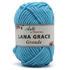 Пряжа для вязания из Троицка Lana Grace Grande 100гр. 65м. (25% мериносовая шерсть, 75% акрил супер софт ) (0300 светло-голубой), 5 мотков Троицкая камвольная фабрика