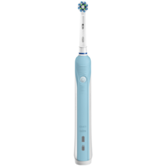 Электрическая зубная щетка Oral-B Pro 570 CrossAction, бело-голубой