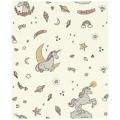 Декоративные обои винил на флизелиновой основе детские Rasch Kids & Teens III Kids Teens 0.53х10.5м бежевый