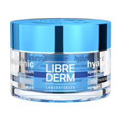 Librederm Hyaluronic Ultra Moisturizing Night Cream for Dry Skin Гиалуроновый крем для лица ультраувлажняющий ночной для сухой кожи, 50 мл