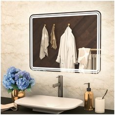 Зеркало MIXLINE "Адриана" 1000*800 (ШВ) сенсорный выключатель, светодиодная подсветка