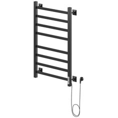 Полотенцесушитель электрический ЛЦ 80х50 8 перекл ТРИУМФ-2 черный (правый, терморег,415 Вт) ZOX