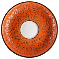 Блюдце Wilmax Splash Saucer WL‑667 12 см, оранжевый