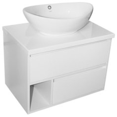Тумба д/ванной "АВРОРА-70" подвесная Белая (под столешницу-70 или ум.Classic-70)(ПВХ - корп) Mixline