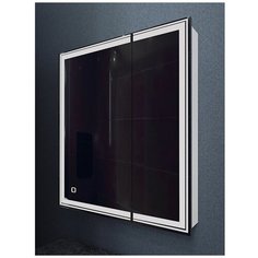 Зеркало шкаф MIXLINE "Мелис" 700*800 (ШВ) 2 створки, левый,сенсорный выкл, светодиодная подсветка
