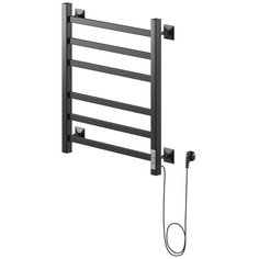 Полотенцесушитель электрический ЛЦ 60х50 6 перекл ТРИУМФ-2 черный (правый, терморег,312 Вт) ZOX