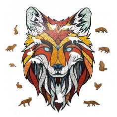 Деревянный пазл Eco Wood Art Хитрый Лис XL (40 × 28 см)