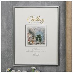 Фоторамка пластик Gallery 30х40 см 421 серебро 5068738 Сима ленд