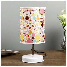 Лампа настольная Risalux "Авейро", 1*40 Вт, Е27, 220 В, белый, 14*14*30 см