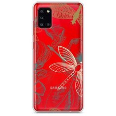 Силиконовый чехол "Тени стрекоз" на Samsung Galaxy A31 / Самсунг Галакси А31 Case Place