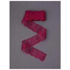Кружево капроновое ширина 45мм (2,0м, IDEAL, TBS.30010048 (126) бордовый