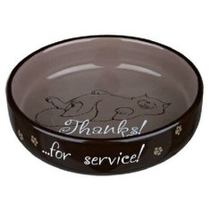 Trixie Thanks for Service миска кошачья керамическая, для коротконосых пород 300 мл