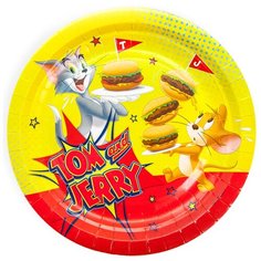 Тарелки бумажные для праздника и пикника Том и Джерри 18 см ND Play