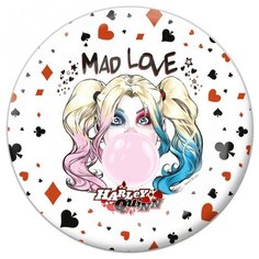 ND Play Тарелки одноразовые бумажные Harley Quinn-1, 23 см, 6 шт., белый