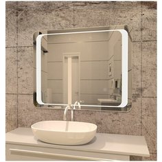 Зеркало MIXLINE "Альберто" 1000*800 (ШВ) сенсорный выключатель, светодиодная подсветка + подогрев