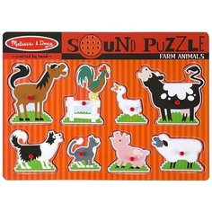 Рамка-вкладыш Melissa & Doug Животные на ферме (726), 8 дет.