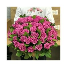 Корзины с цветами. Розы. 71 роза. Flowerstorg