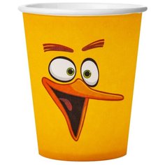 Дон Баллон Набор одноразовых бумажных стаканов Angry Birds, 250 мл, 6 шт., желтый