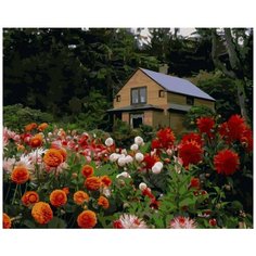 Картина по номерам "Дачный домик в цветах", 40x50 см Артвентура