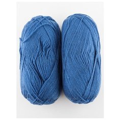 Пряжа "Белорусская" 100 г, 300 м (2 мотка), камтекс, джинса