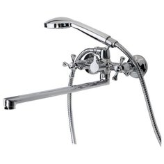 Смеситель для ванны и умывальника 1/2 кер ESKO SID31 "Side" с аксессуарами ХРОМ+ ершик "лагуна" ЕСКО