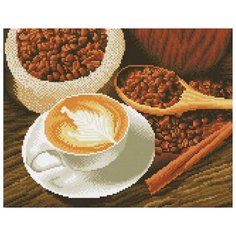 Алмазная вышивка Цветной "Чашка кофе", 40x30