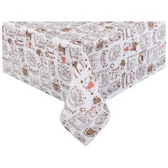 Скатерть «Дольче вита» рогожка наб. 140х180 Guten Morgen