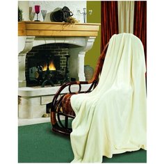 Покрывало Guten Morgen Слоновая кость, 180 х 200 см, бежевый