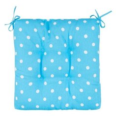 Подушка декоративная на молнии "Горох голубой" рогожка наб. 40х40 Guten Morgen