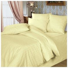 Простыня сатин- клетка золото 150х214 Guten Morgen