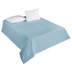 Простыня гл. кр сатин голубой 200х220 Guten Morgen